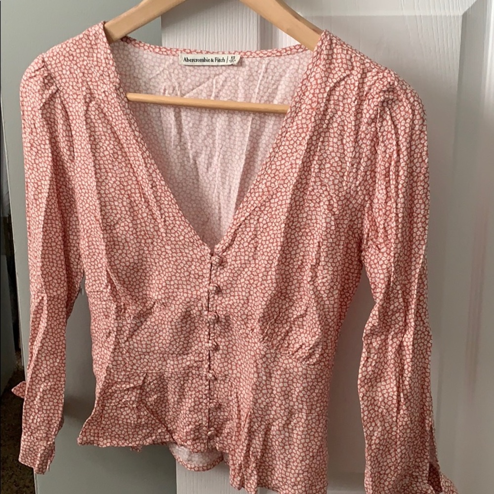 Abercrombie & Fitch Pink Floral Blouse, XS